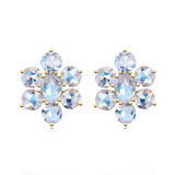 Moonstone Cluster Earrings