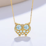 sky blue aquamarine pendent