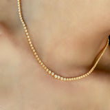 Diamond Riviera Graduated Tennis Necklace