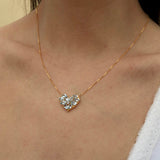 Fantasy Aquamarine Heart Pendant Necklace
