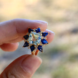 Margaret Aquamarine Sapphire Diamond Cocktail Ring