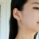 Fantasy Heart Aquamarine Earrings