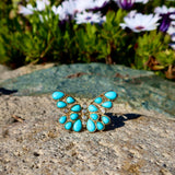 Butterfly Turquoise Diamond Cocktail Ring