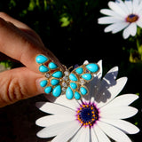 Butterfly Turquoise Diamond Cocktail Ring