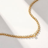 Diamond Riviera Graduated Tennis Necklace