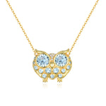 14k yellow gold natural aquamarine pendent