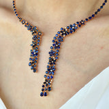 Galaxy Sapphire Diamond Statement Necklace
