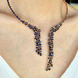 Galaxy Sapphire Diamond Statement Necklace