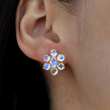 Moonstone Cluster Earrings