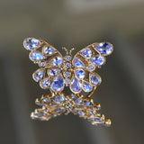 Butterfly Moonstone Diamond Cocktail Ring