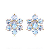 Moonstone Cluster Earrings