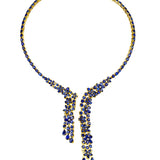 Galaxy Sapphire Diamond Statement Necklace