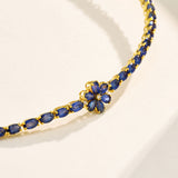 Galaxy Sapphire Diamond Statement Necklace