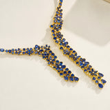 Galaxy Sapphire Diamond Statement Necklace