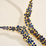 Galaxy Sapphire Diamond Statement Necklace