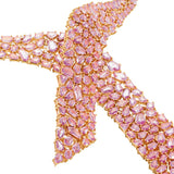 Galaxy Portrait Cut Pink Sapphire Diamond Statement Necklace