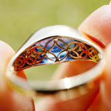 The Heirloom Certified 5.05 ct Royal Blue Sapphire & Diamond Ring Set in 18k Gold