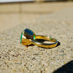 The Heirloom Certified Natural 7.10 ct Colombian Emerald Ring in 18k Gold
