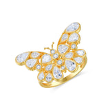 Butterfly Diamond Cocktail Ring