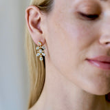 Aquamarine Diamond Chandelier Drop Earrings