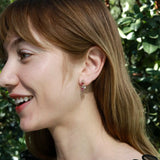 Nina Zhou Nosa 14K Gold Natural Morganite, Pink Tourmaline and Diamond Drop Earrings