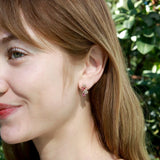 Nina Zhou Nosa 14K Gold Natural Morganite, Pink Tourmaline and Diamond Drop Earrings