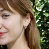 Nina Zhou Nosa 14K Gold Natural Morganite, Pink Tourmaline and Diamond Drop Earrings
