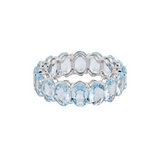 Emma Aquamarine Oval Eternity Ring