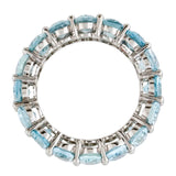 Emma Aquamarine Oval Eternity Ring