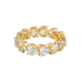 Emma Aquamarine Heart Eternity Ring