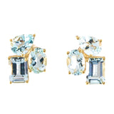 Daphine Aquamarine Stud Earrings