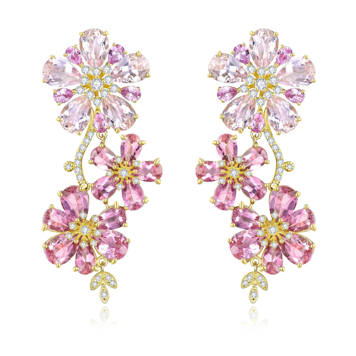 Island Blossoms Pink Morganite Diamond Drop – Nina Zhou Island Blossoms Pink Morganite Diamond Drop – Nina Zhou