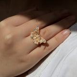 Butterfly Diamond Cocktail Ring